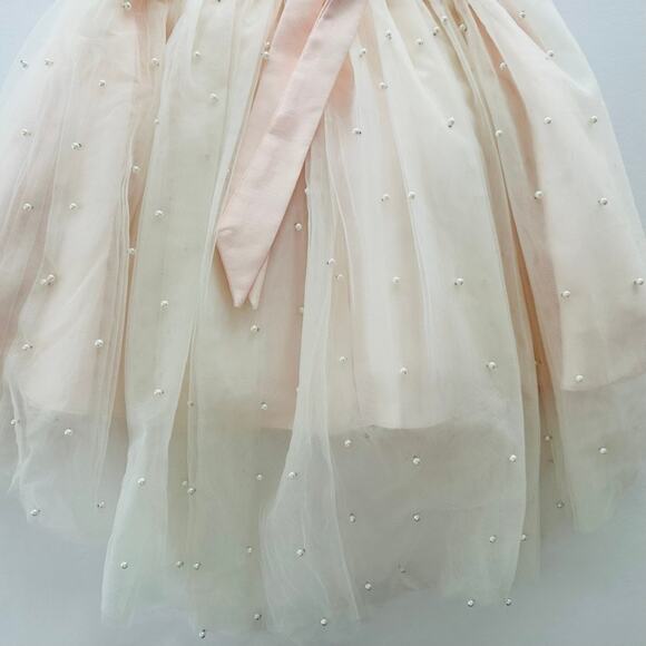 American Princess Pink Tulle Girls Dress Size 8 Wedding Flower Girl Pageant - Picture 6 of 8